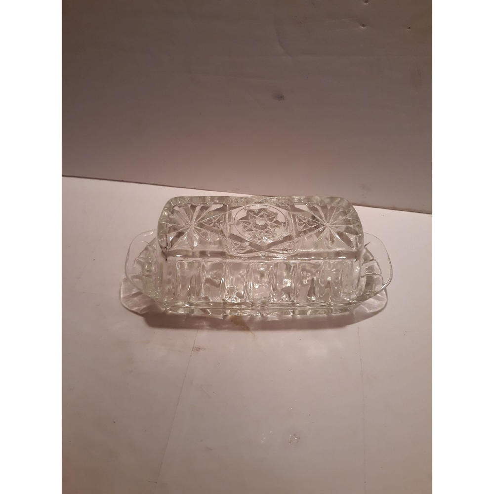 Vintage Anchor Hocking covered butter di